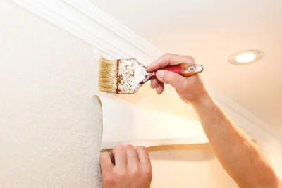 Pose de papier peint à Chaulhac — revêtements muraux et toiles de verre